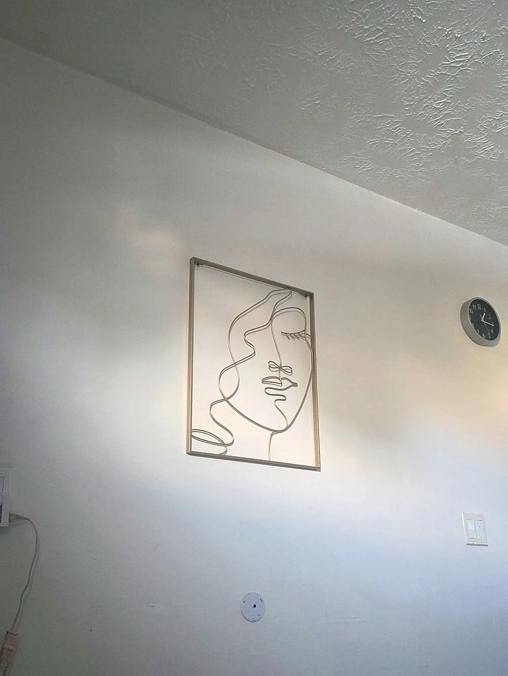 Gold Female Line Art Wall Decor